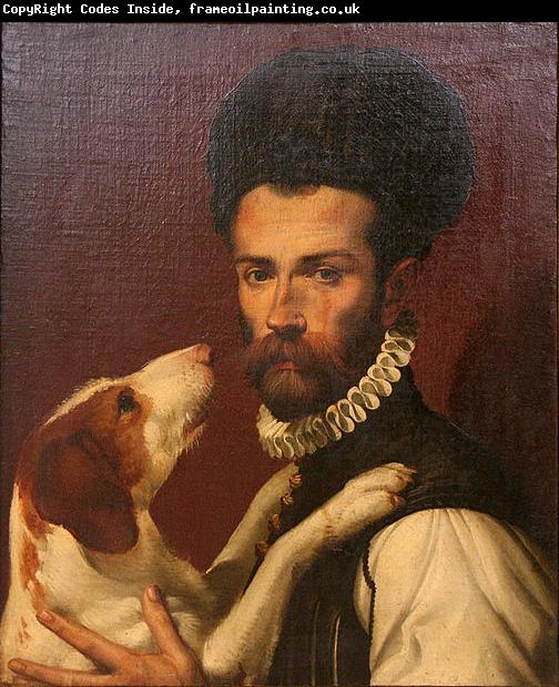 Bartolomeo Passerotti Portrait of a Man with a Dog